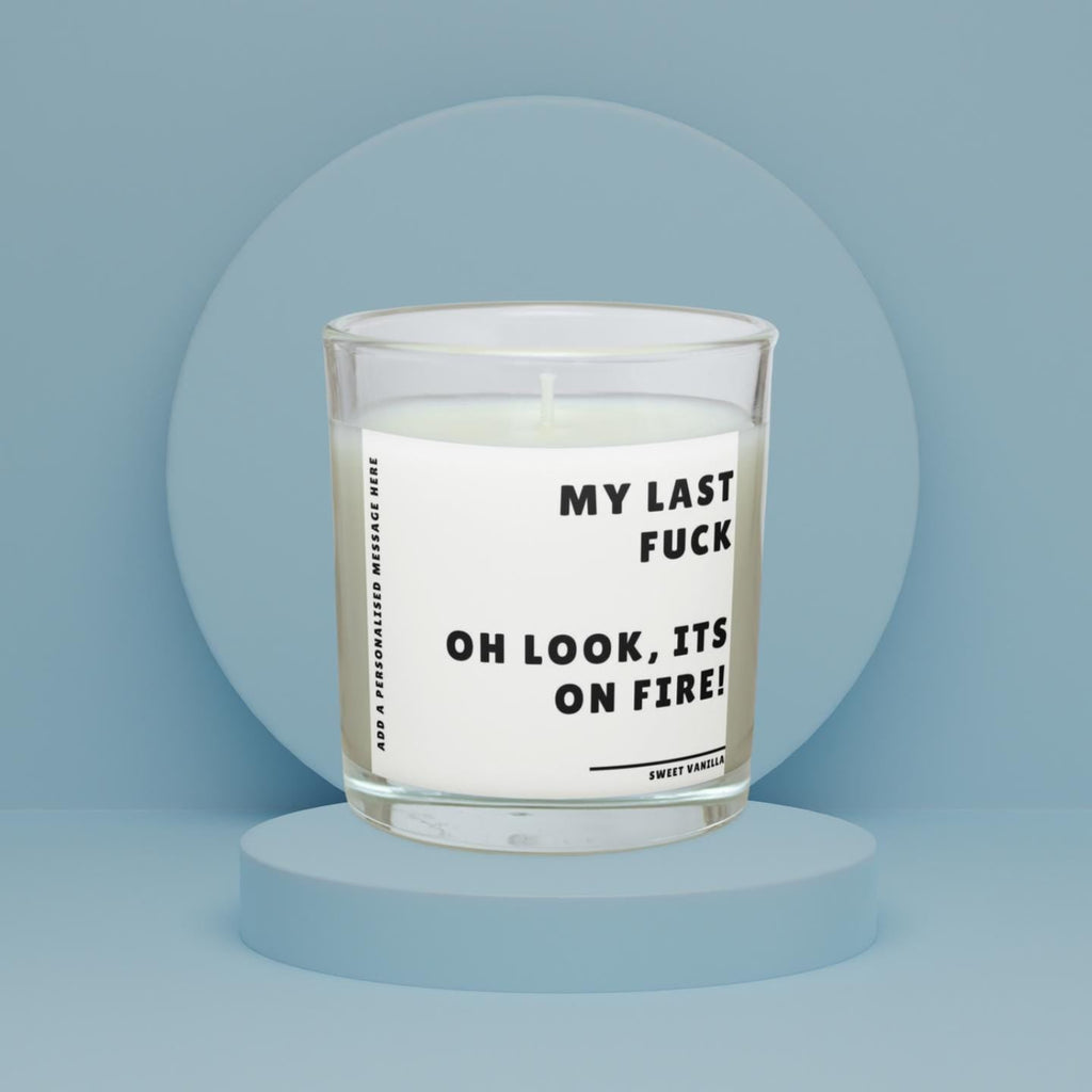 Novelty Last Fuck Personalised Candle | Funny Gift for Friend | Novelty Adult Gift | Funny Co Worker Gift | My Last Fuck Message Candle Gift Etsy