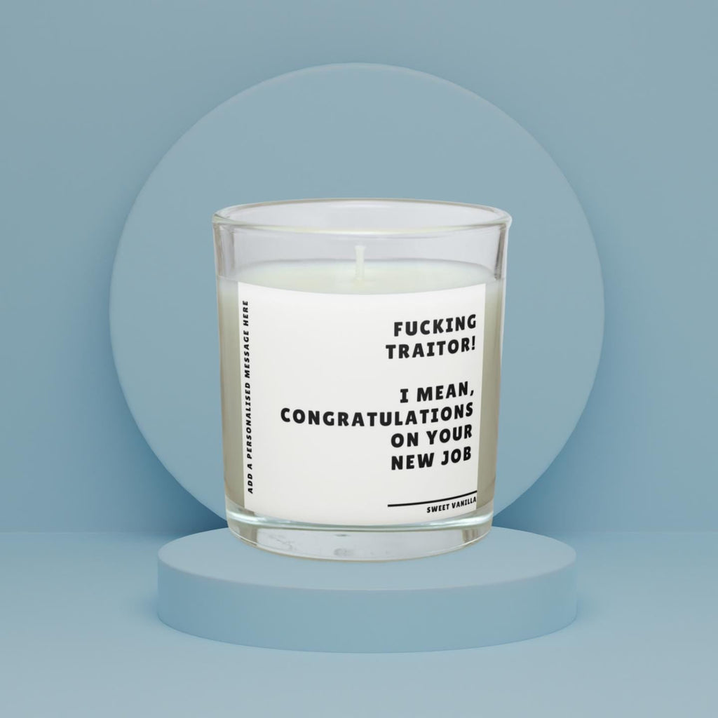 Funny New Job Personalised Candle Gift | Work Friend Leaving Gift | Funny Work Friend | New Job Candle | Colleague Leaving Gift Message Gift Etsy