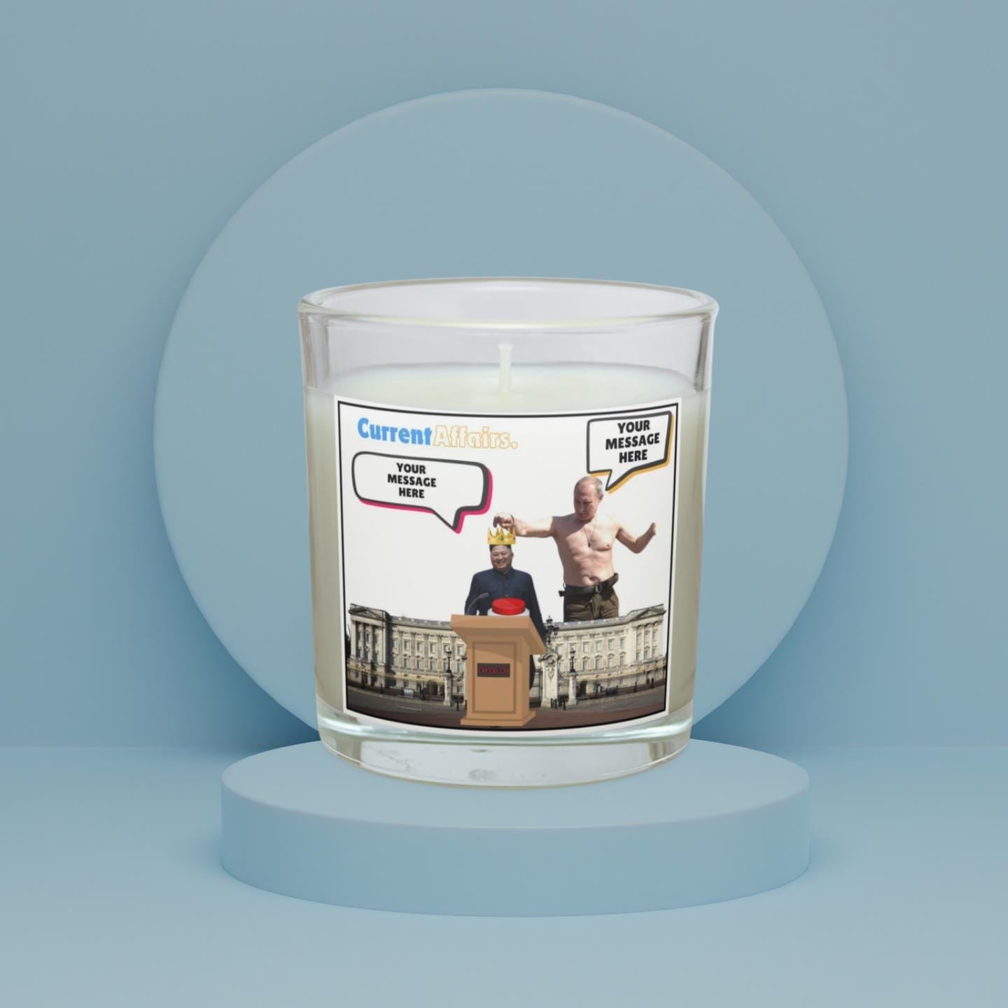 Vladimir Putin - Kim Jong Un Funny Personalised Candle | North Korea | Russia | Funny Politics Novelty Gift | Funny Message Candle Gift Etsy