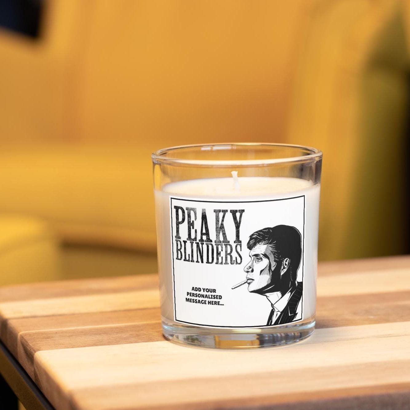 Peaky Blinders Tommy Shelby Personalised Candle | Peaky Blinders Gift | Thomas Shelby Gift | Peaky Blinders Message Novelty Candle Gift Etsy