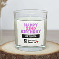 Happy Birthday Girlfriend Personalised Candle | Any Age Birthday Candle Gifts | 21st | 30th | 40th | Milestone Birthday Message Candle Gifts Etsy