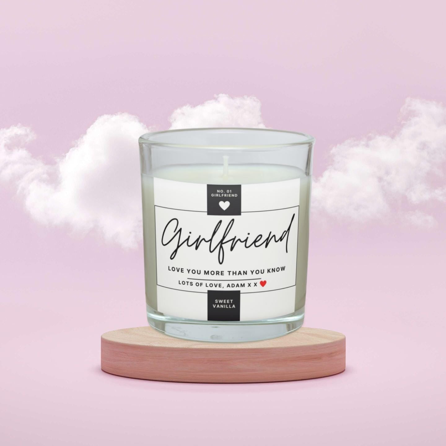 Number One Girlfriend Personalised Candle | Best Girlfriend Gift | Cute Girlfriend Candle | Thoughtful Gift | Christmas | Girlfriend Message Etsy