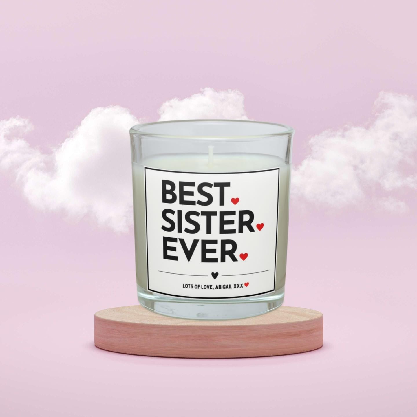 Best Sister Ever Personalised Candle Gift | Best Sister | Love you Sister | Sister Birthday | Just Because Sister | Sister Christmas Gift Etsy