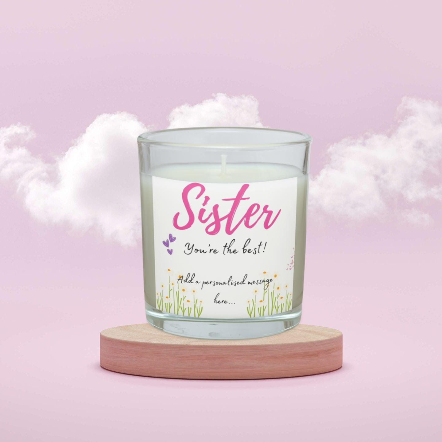 Sister You're the Best Personalised Candle | Best Sister | Thoughtful Gift for Sister | Sister Christmas | Sister Birthday | Custom Sister Etsy