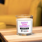 Auntie Happy Milestone Birthday Personalised Candle Gift | Birthday Age and Message | Birthday Gift for Aunty | Happy Birthday Aunt Candle Etsy