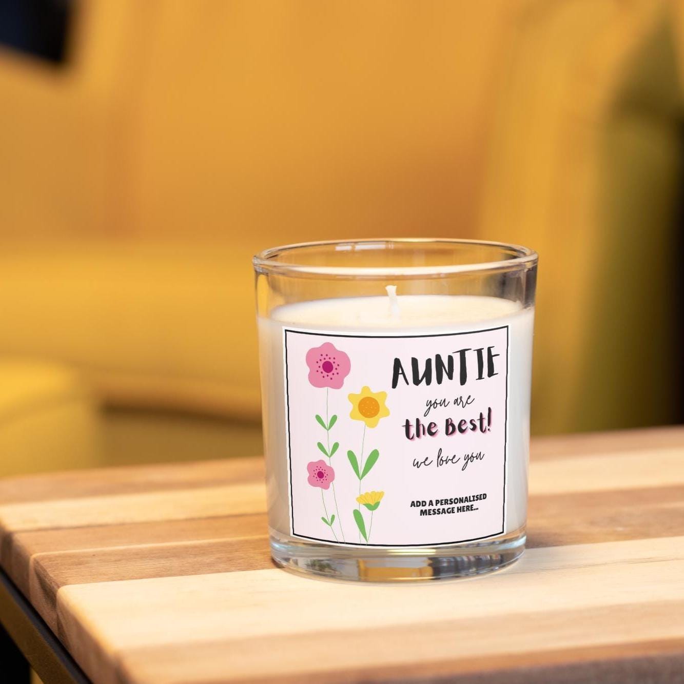 Auntie, you are the Best Personalised Candle | Best Auntie Gift | Gift for Aunty | Auntie Message Gift | Auntie Birthday | Auntie Christmas Etsy