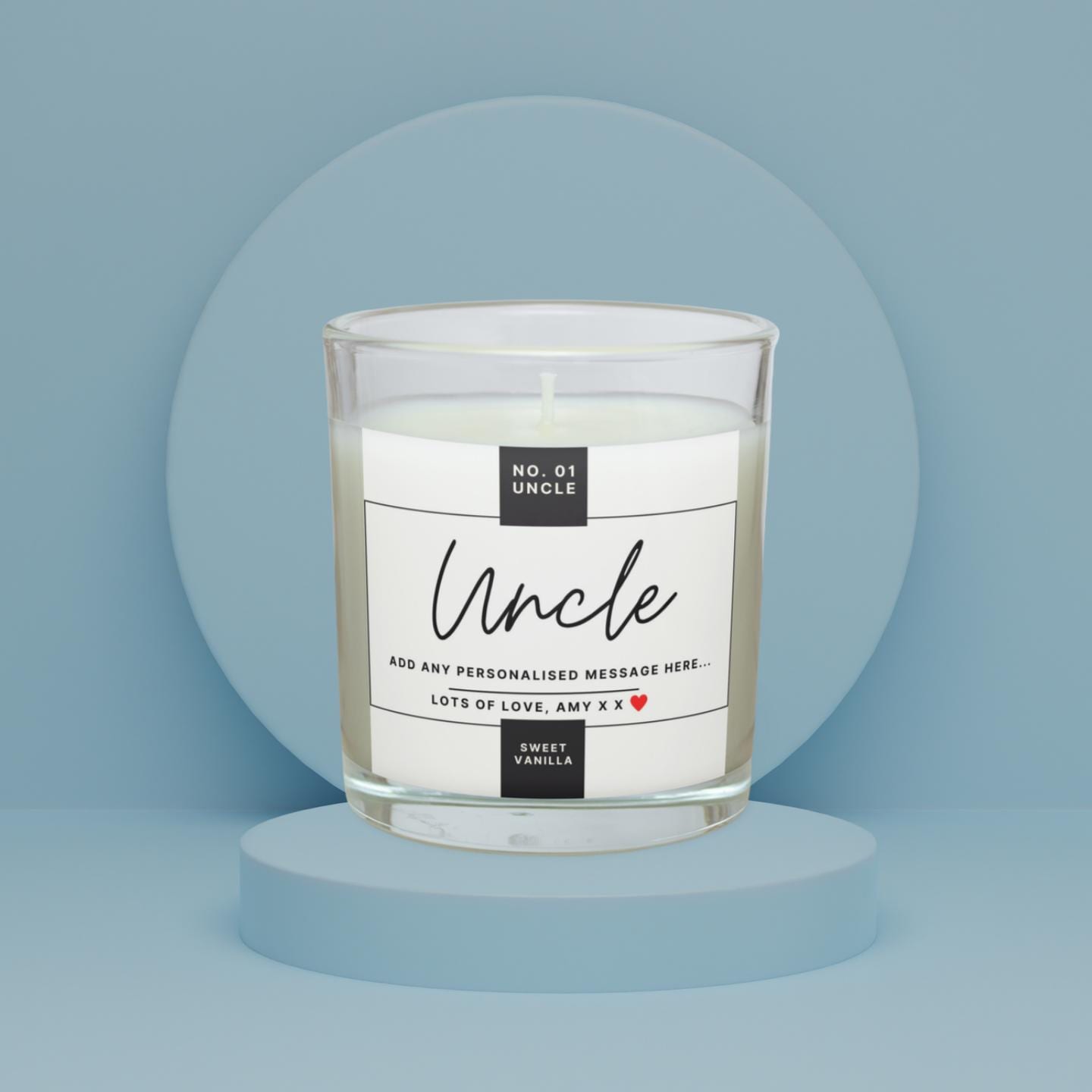 No.01 Uncle Personalised Candle | Best Uncle Gifts | Number One Uncle Gift | Thank You Uncle | Uncle Birthday | Uncle Christmas Candle Gift Etsy