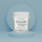 Thank You Gift for Him | Personalised Thank You Candle for Him | Male Thank You Candle Gift | Custom Thank You Candle | Appreciation Candle Etsy
