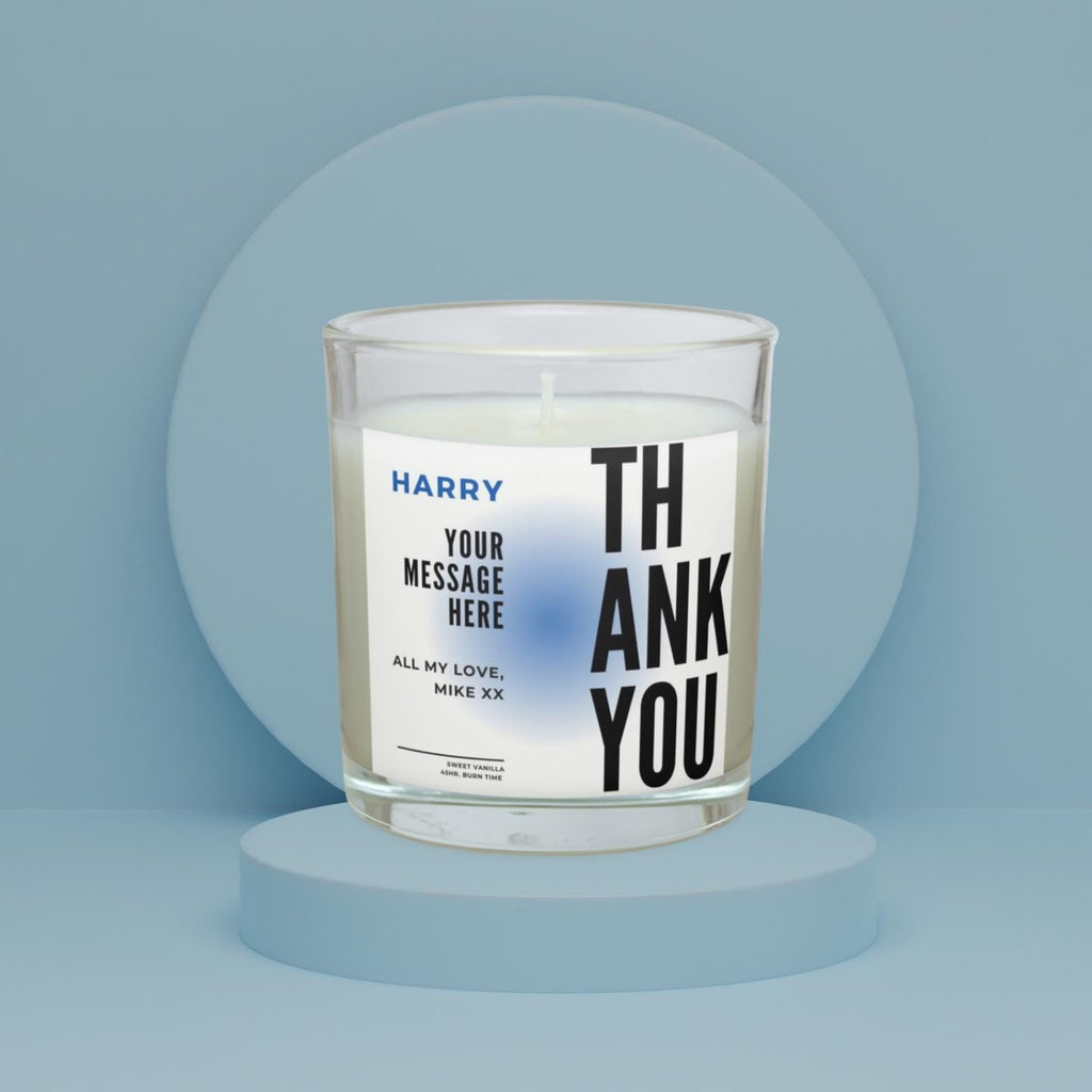 Thank You Gift for Him | Thank You Candle Gift | Thank You Gift for Him | Masculine Thank You Present | Son | Dad | Brother | Thank You Gift Etsy