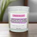 Thank You Personalised Candle for Her | Thank You Gift for Her | Pink Thank You Message Candle | Teacher | Friend | Co-Worker | Family Gift Etsy