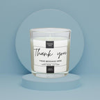 Thank You Gift | Personalised Candle | Elegant Thank you Candle | Name Message Appreciation Gift | Thoughtful Thank You Candle | Any Message Etsy