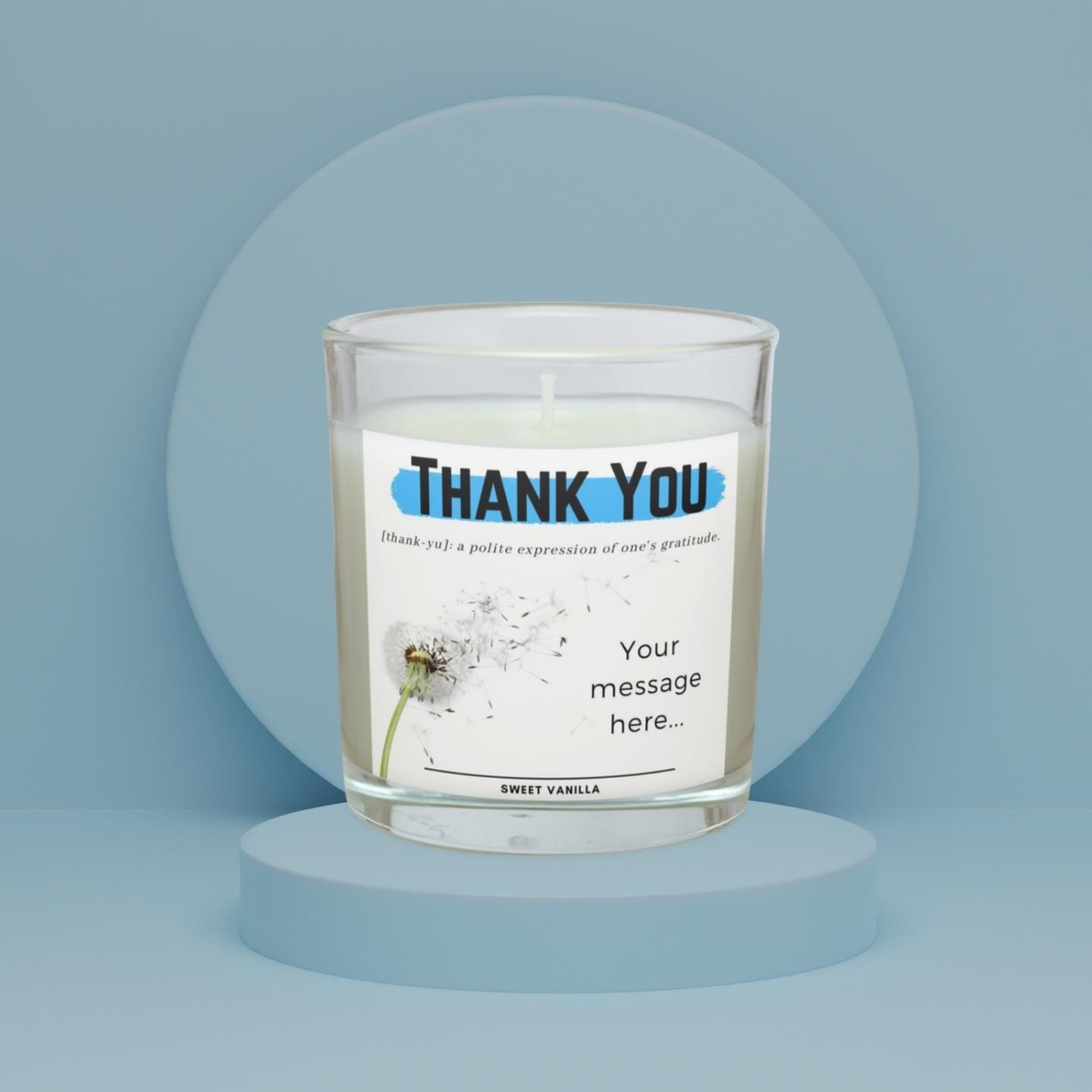 Thank You Noun Gift for Him | Personalised Thank You Candle | Gift for Boyfriend | Son | Work Friend | Uncle | Dad | Grandad | Noun Message Etsy