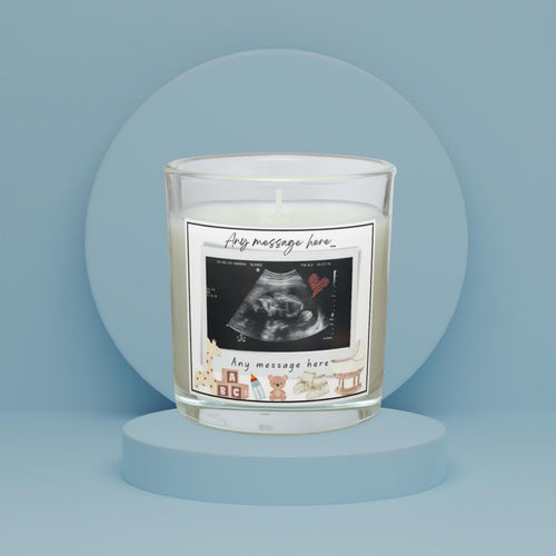 Baby Scan Photo Personalised Candle | Baby Ultrasound Gift | New Parent Gift | Baby Shower | Gender Reveal Scan | New Parents | Grandparents Etsy