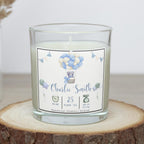 Baby Boy Announcement Candle | Newborn Baby Boy Gift | Custom Birth Details Candle | New Parent Gift | Baby Boy Newborn Keepsake Message Etsy