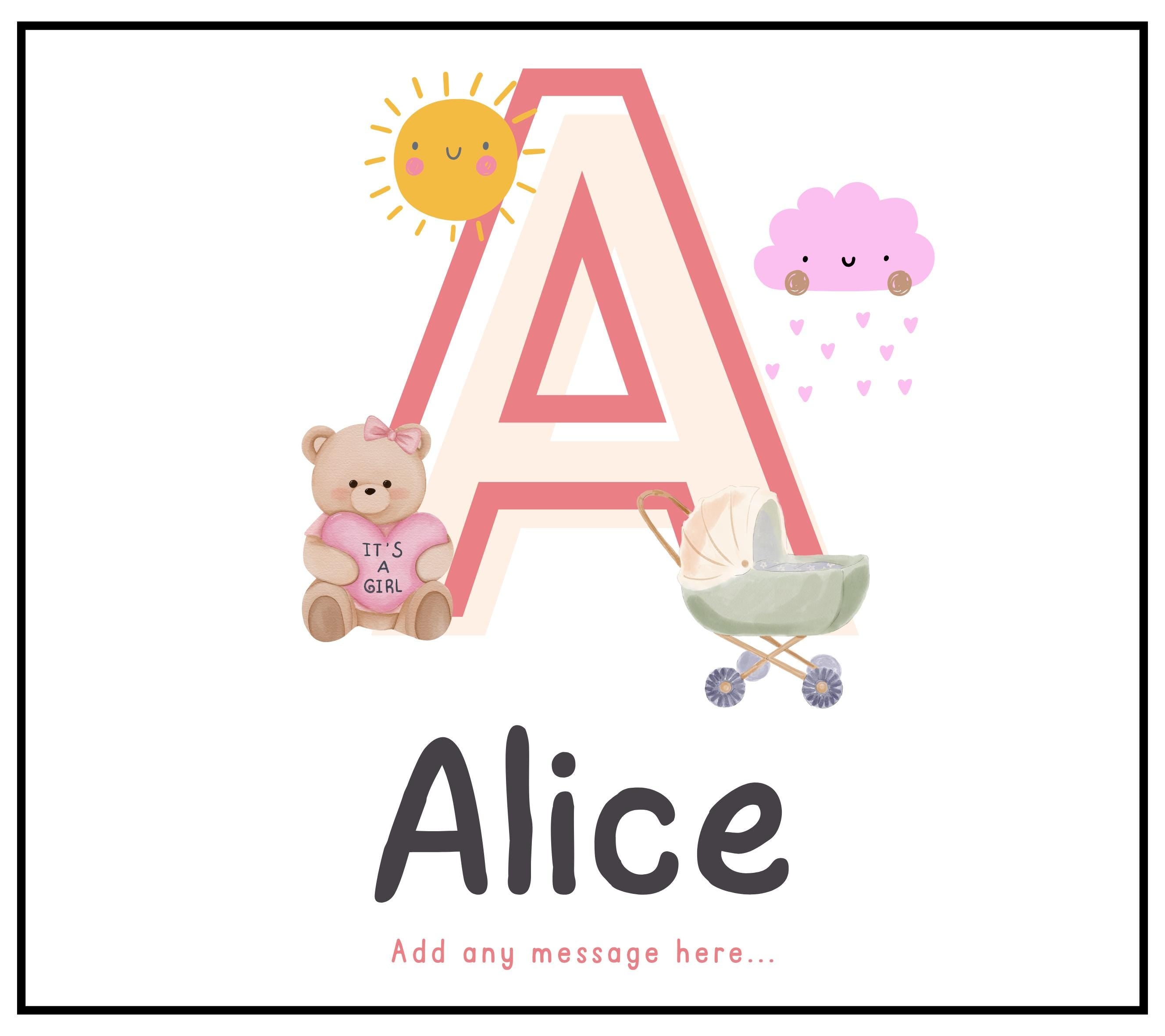 Baby Girl Name & Initial Personalised Candle | Newborn Girl Gifts | Nursery Decoration | New Parent Gifts | Custom Baby Shower Candle Gifts Etsy