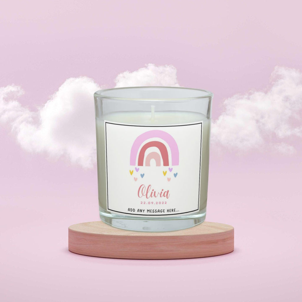 Baby Girl Name Date & Message Candle | Custom Girl Name Gift | Nursery Décor | Newborn Baby Girl Date | Baby Shower Gift | Personalised Baby Etsy