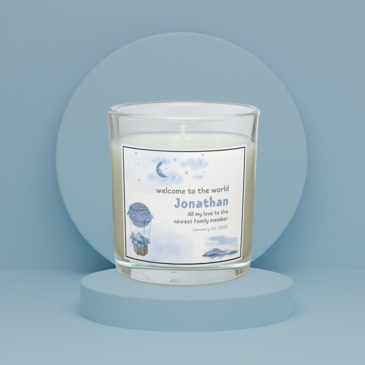 Welcome To The World Newborn Baby Boy Candle | Baby Boy Birth Gift | New Parents | Personalised Nursery Décor | Newborn Baby Keepsake Candle Etsy