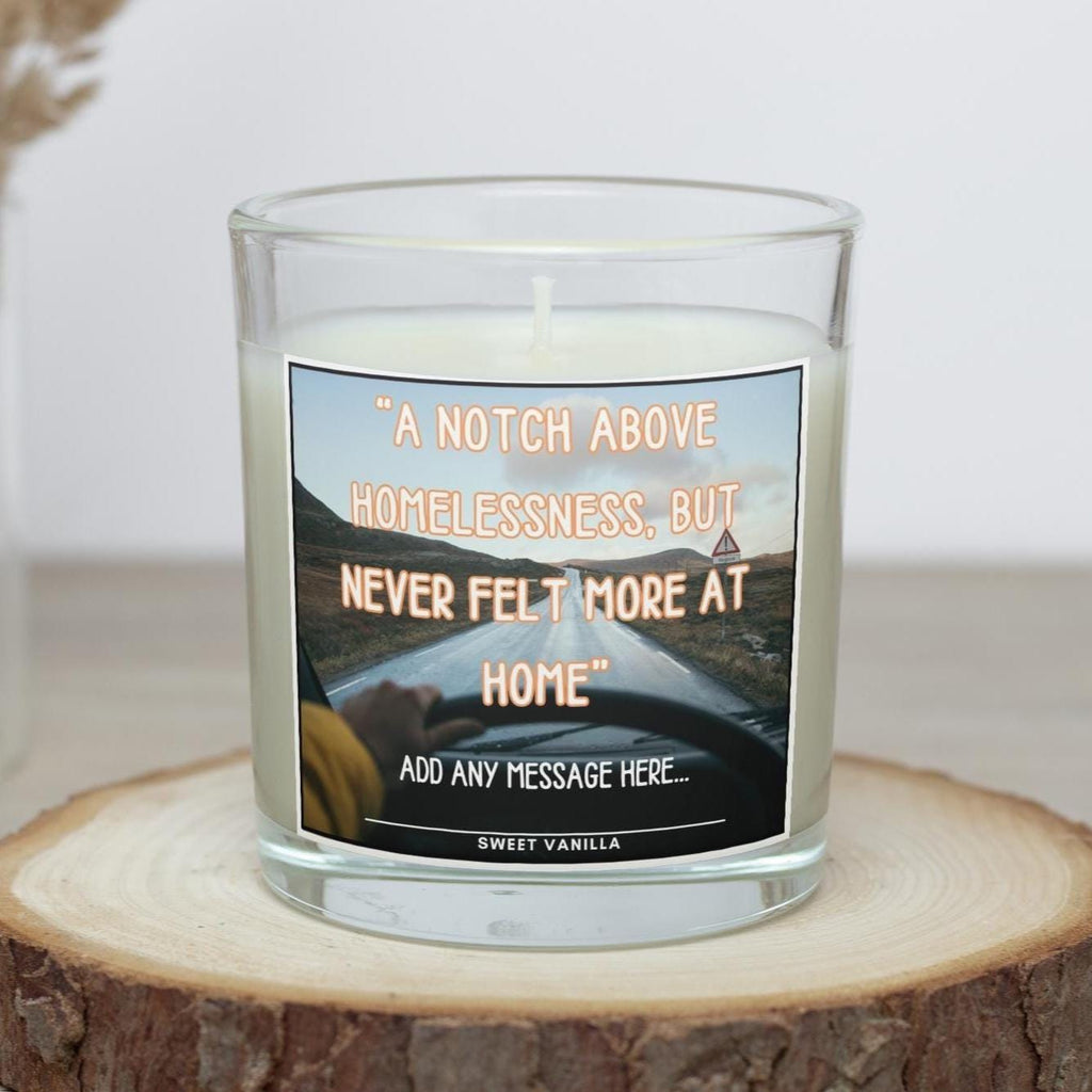 Vanlife Campervan Quote Personalised Candle | Motorhome Quote | Vanlife Decor | Vanlife Quote | Van Conversion | Campervan Life | Travel Etsy