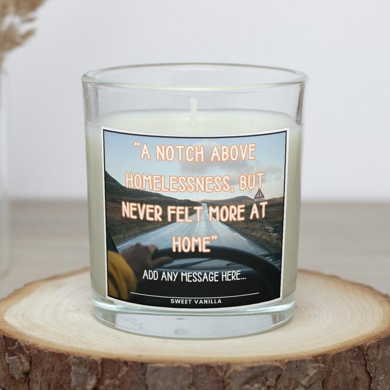 Vanlife Campervan Quote Personalised Candle | Motorhome Quote | Vanlife Decor | Vanlife Quote | Van Conversion | Campervan Life | Travel Etsy