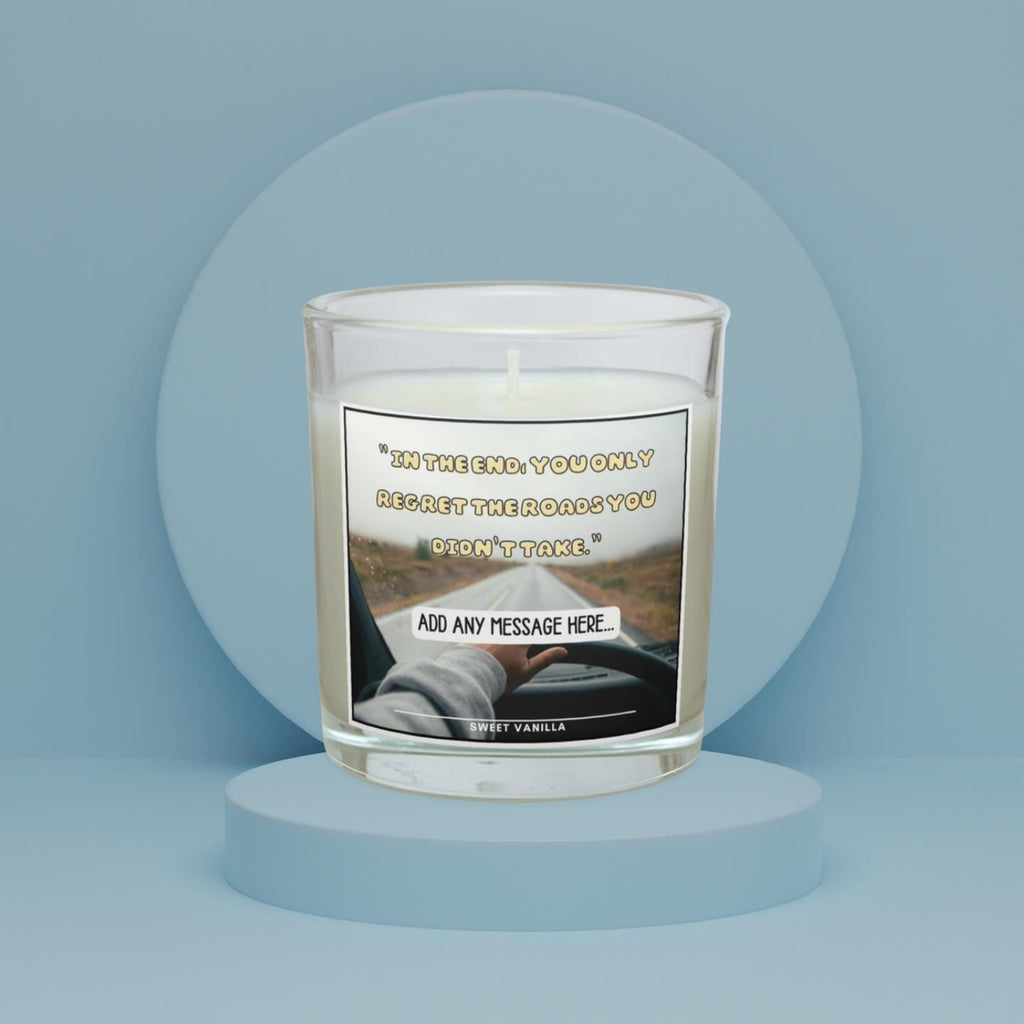 Roads You Didnt Take Personalised Candle | Vanlife Decor | Campervan Quote | Motorhome Quote | Vanlife Accessories | Personalised Message Etsy