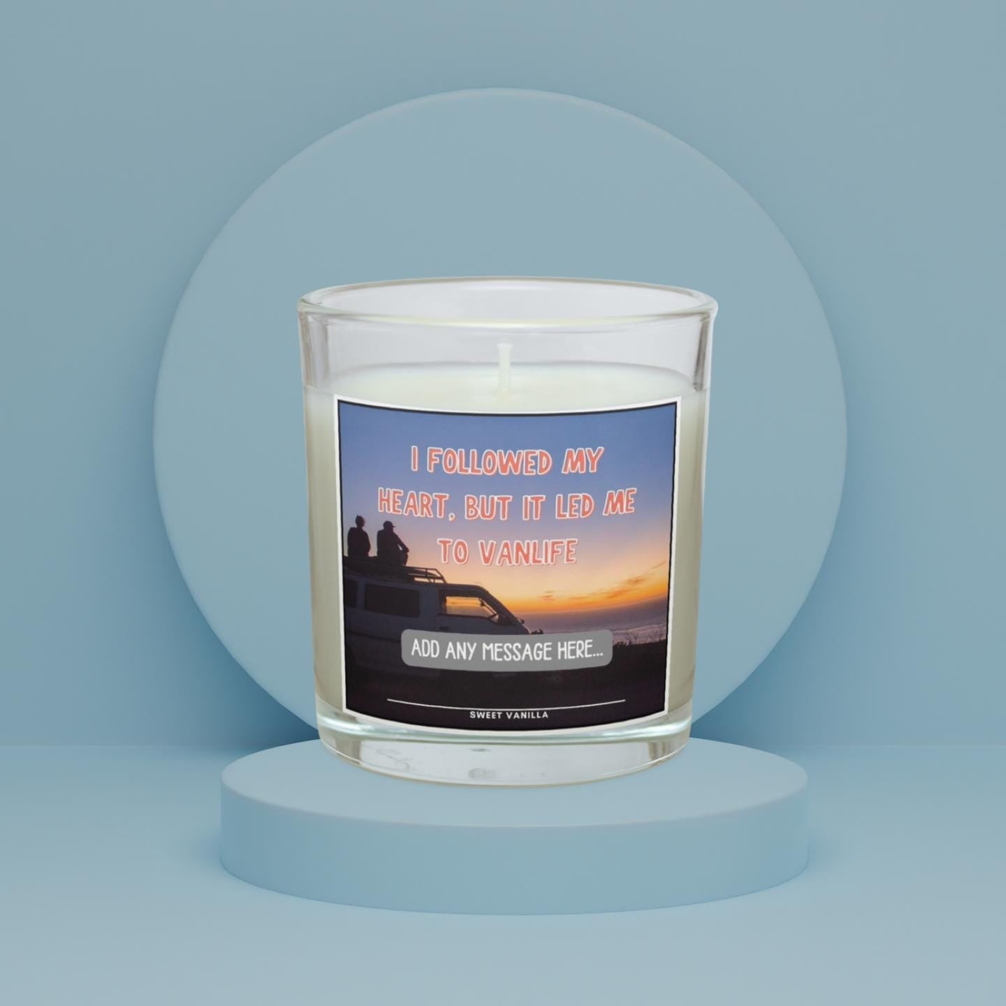 Followed My Heart Personalised Candle | Vanlife Quote | Motorhome Quote | Campervan Quote | Gifts for Vanlife | Decoration Accessories Etsy