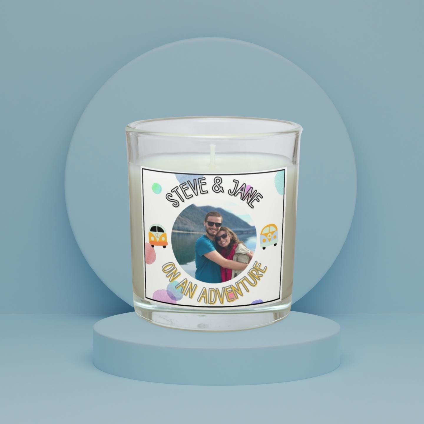 On An Adventure Motorhome Personalised Photo Candle | Vanlife Gift | Campervan Decor | Motorhome Gift | Vanlife Essentials | Van Decoration Etsy