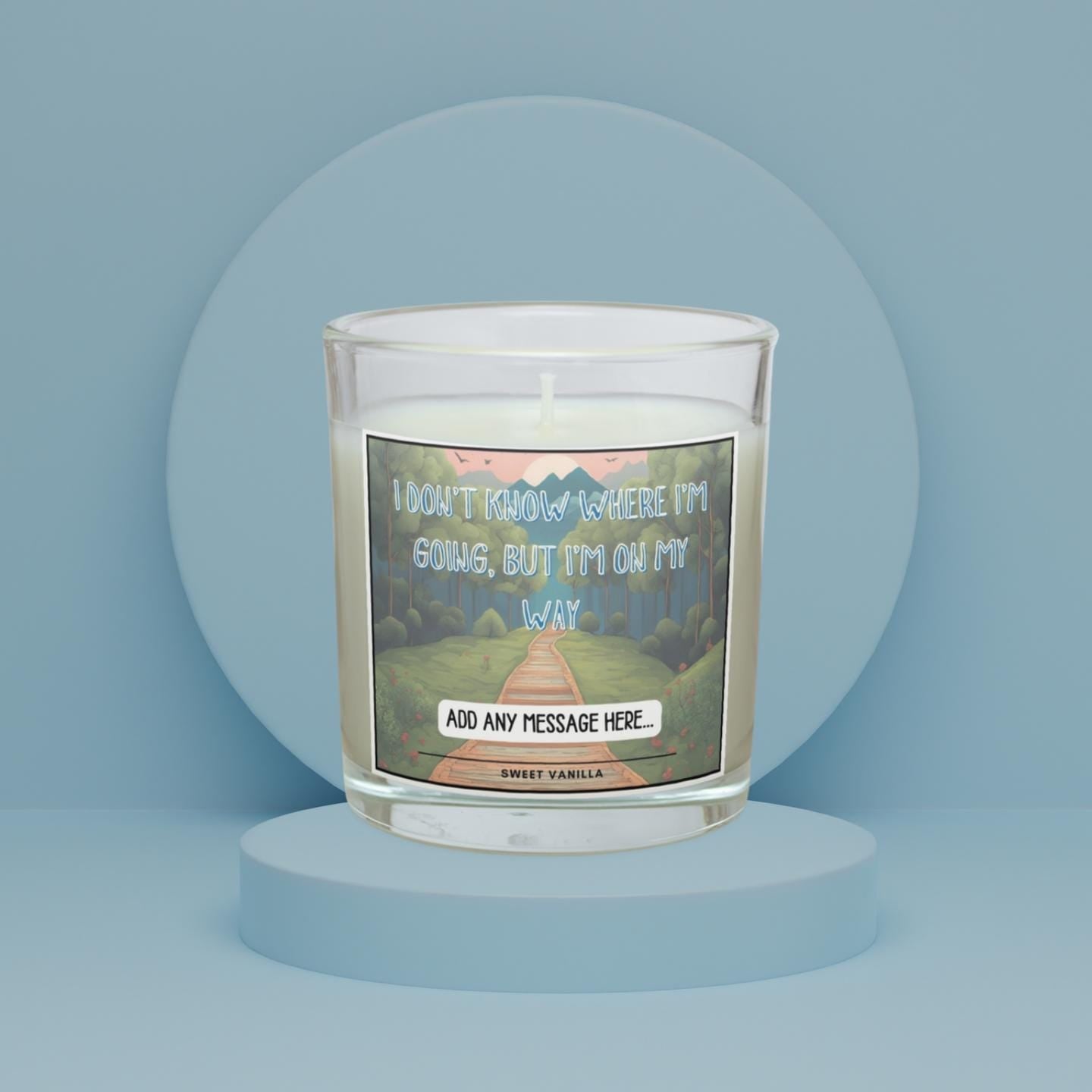 Vanlife On My Way Personalised Candle | Motorhome Candle | Travel Inspiration | Campervan Decoration | Vanlife Message Gift | Personalised Etsy
