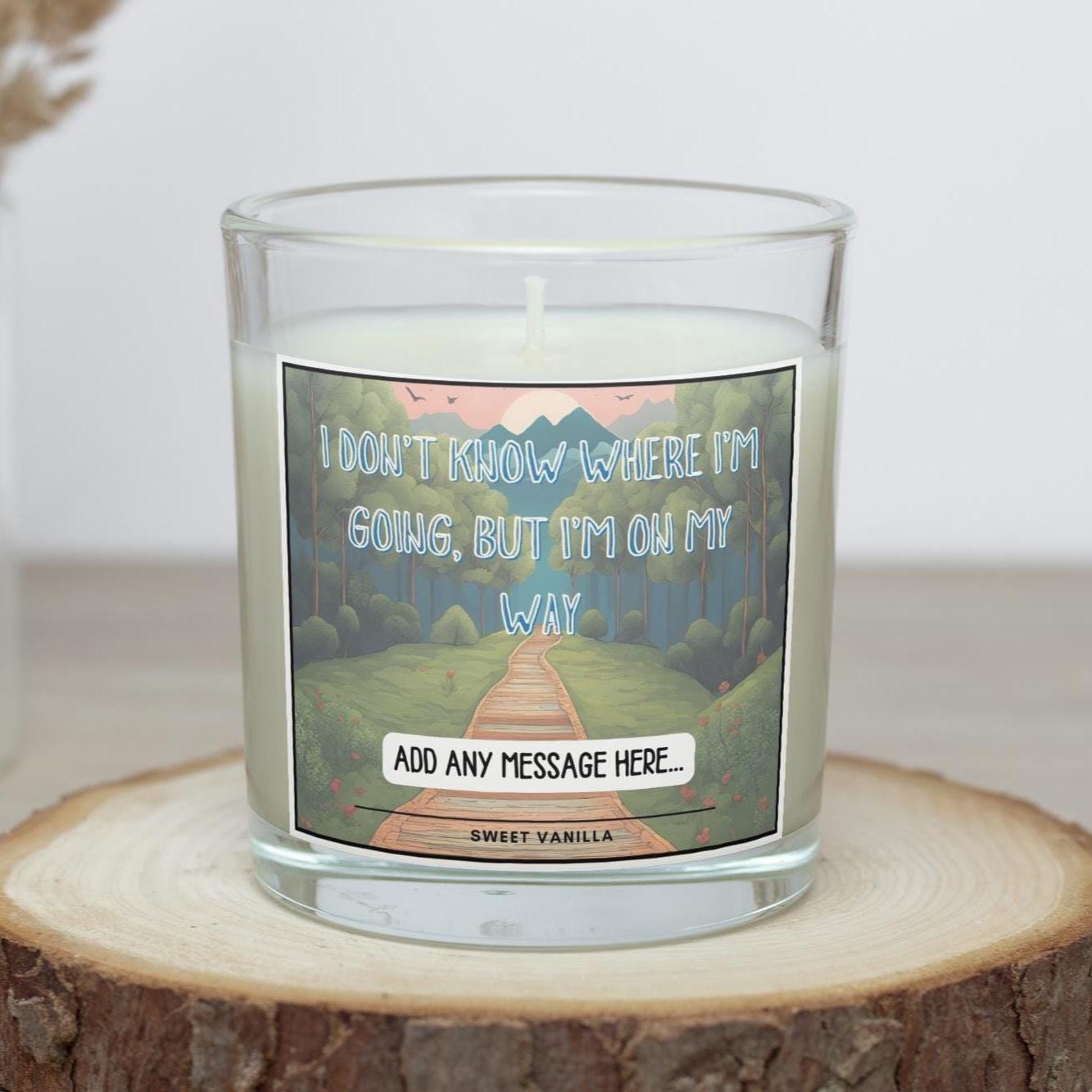 Vanlife On My Way Personalised Candle | Motorhome Candle | Travel Inspiration | Campervan Decoration | Vanlife Message Gift | Personalised Etsy