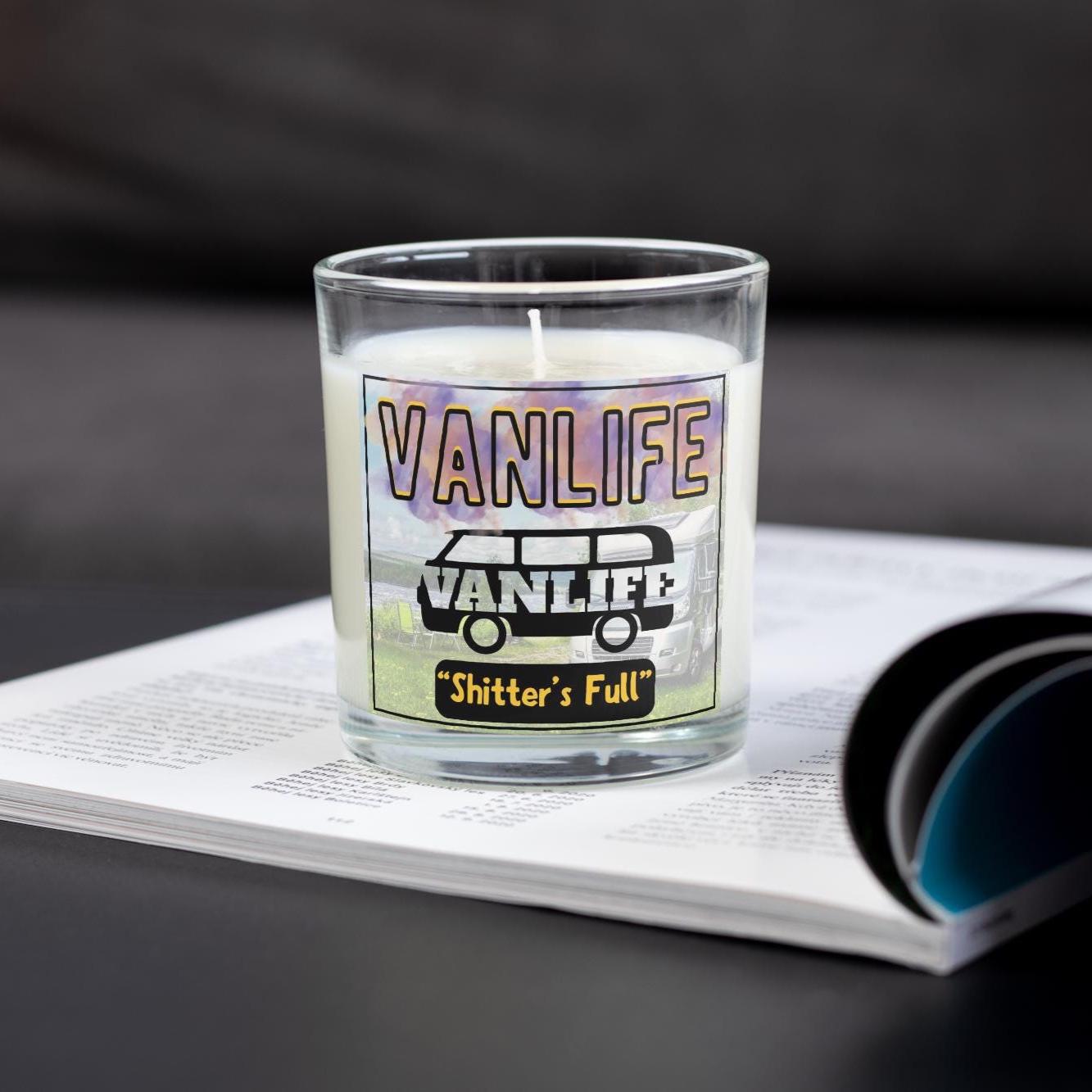 Funny Vanlife Joke Personalised Candle | Vanlife Gift | Vanlife Decoration | Vanlife Accessories | Campervan | Motorhome Decor | Any Message Etsy