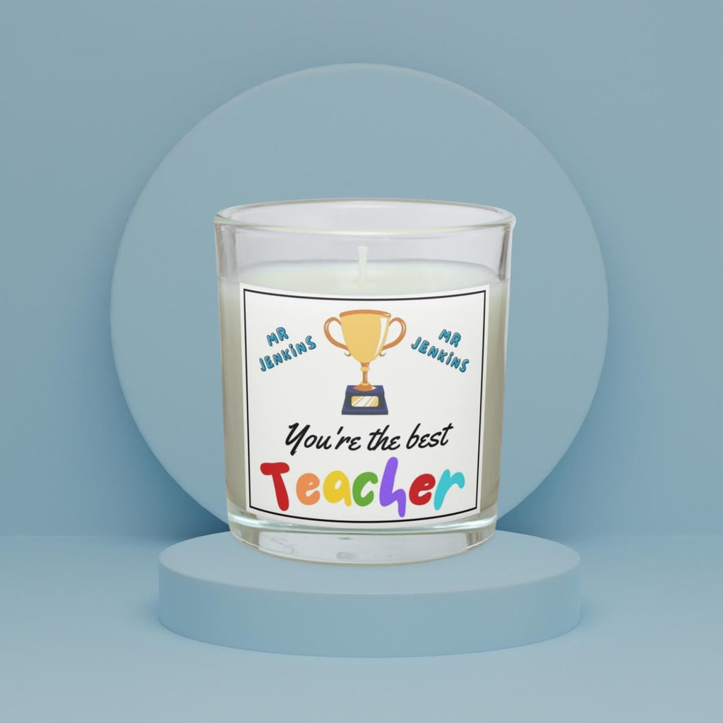 You're the Best Teacher Personalised Candle Gift | Best Teacher Gift | Thank You Teacher | End of Term Gift | Teacher Leaving Gift | Teacher Etsy