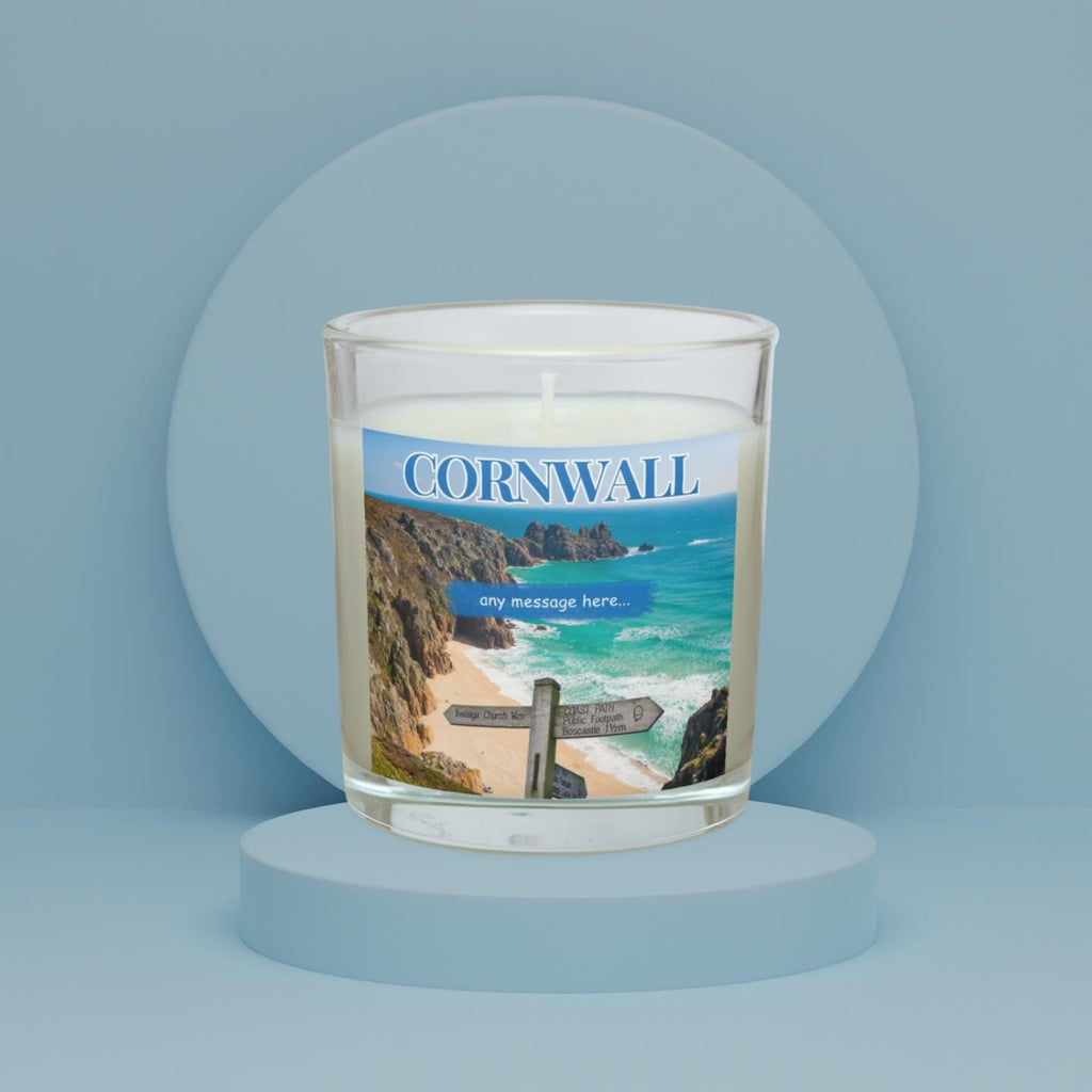 Cornwall personalised candle | Cornwall Candle | Cornwall Gift | Home Decor | Personalised Cornish Candle Gift | Cornwall Holiday Candle Etsy