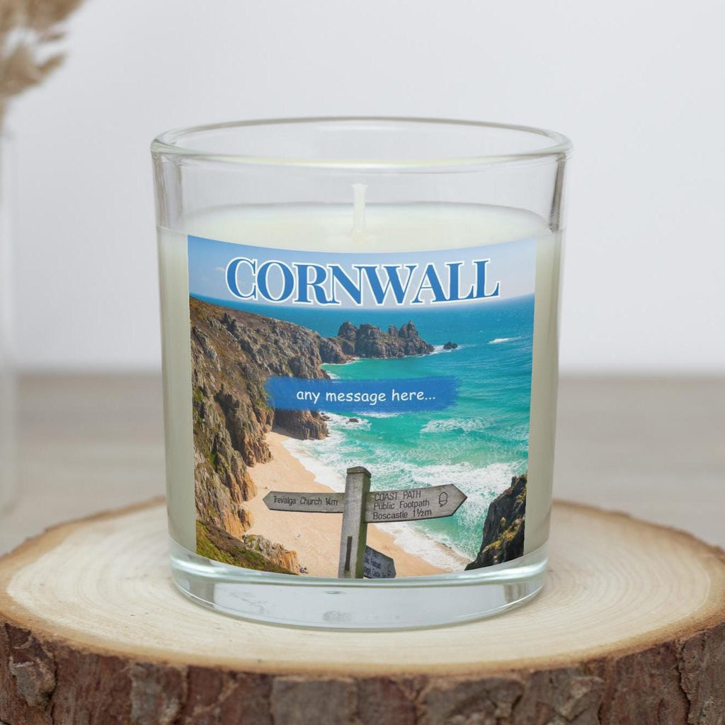Cornwall personalised candle | Cornwall Candle | Cornwall Gift | Home Decor | Personalised Cornish Candle Gift | Cornwall Holiday Candle Etsy