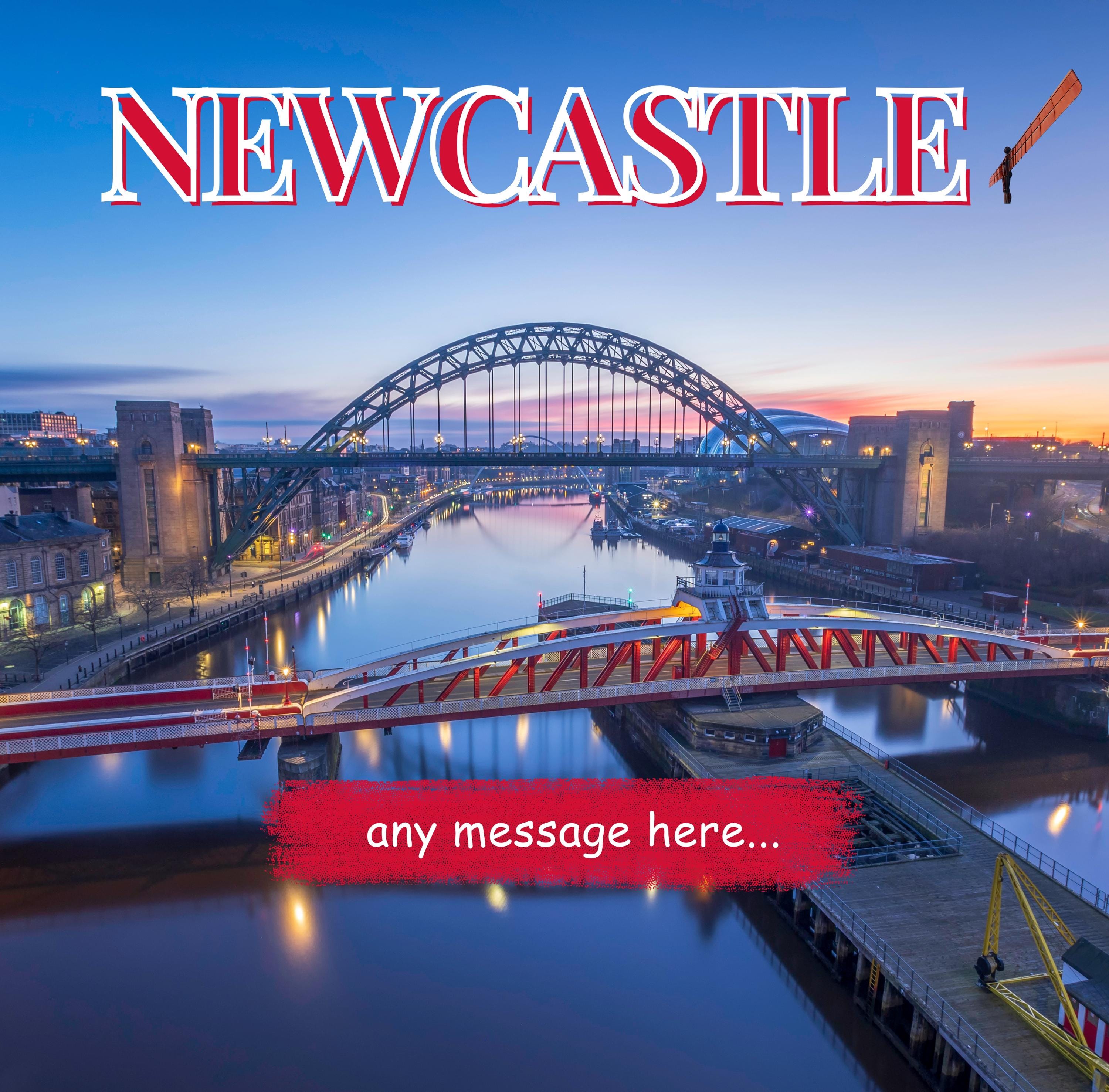 Personalised Newcastle Mug | Tyne Bridge | Custom Message | Geordie Souvenir Gift | Northern Pride | Personalised Mug | Novelty Gift Etsy