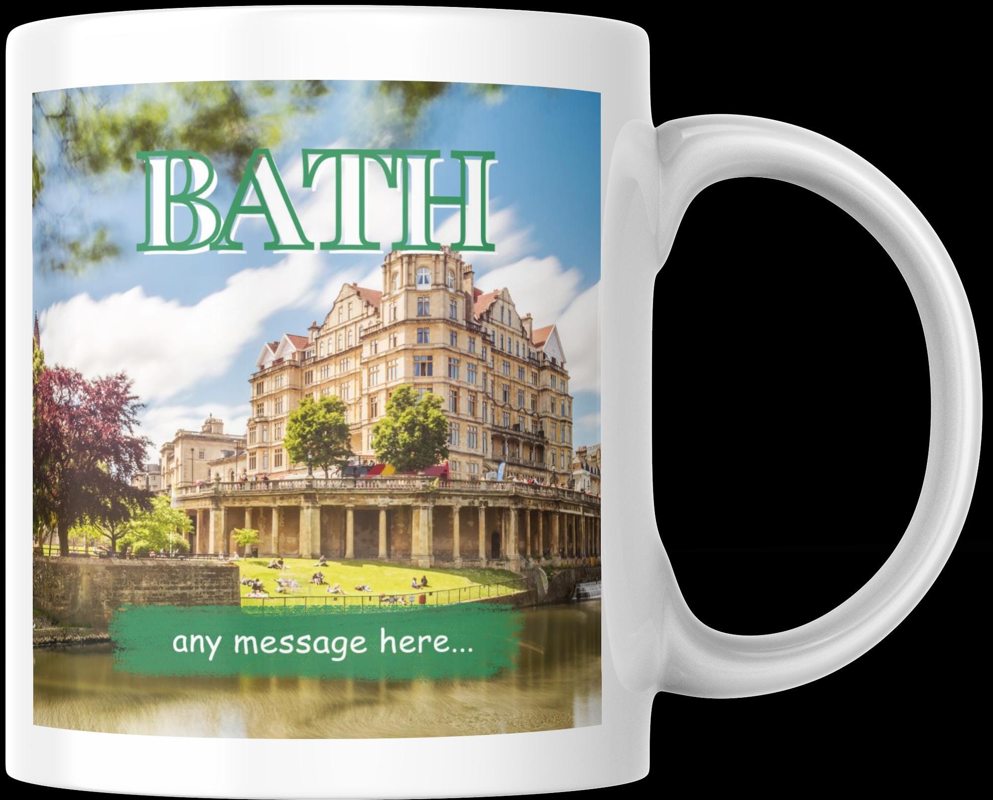 Personalised Bath Mug | Bath City | Custom Message | UK Heritage Souvenir | Elegant Travel Keepsake | Bath Keepsake | Novelty Mug | Gift Etsy