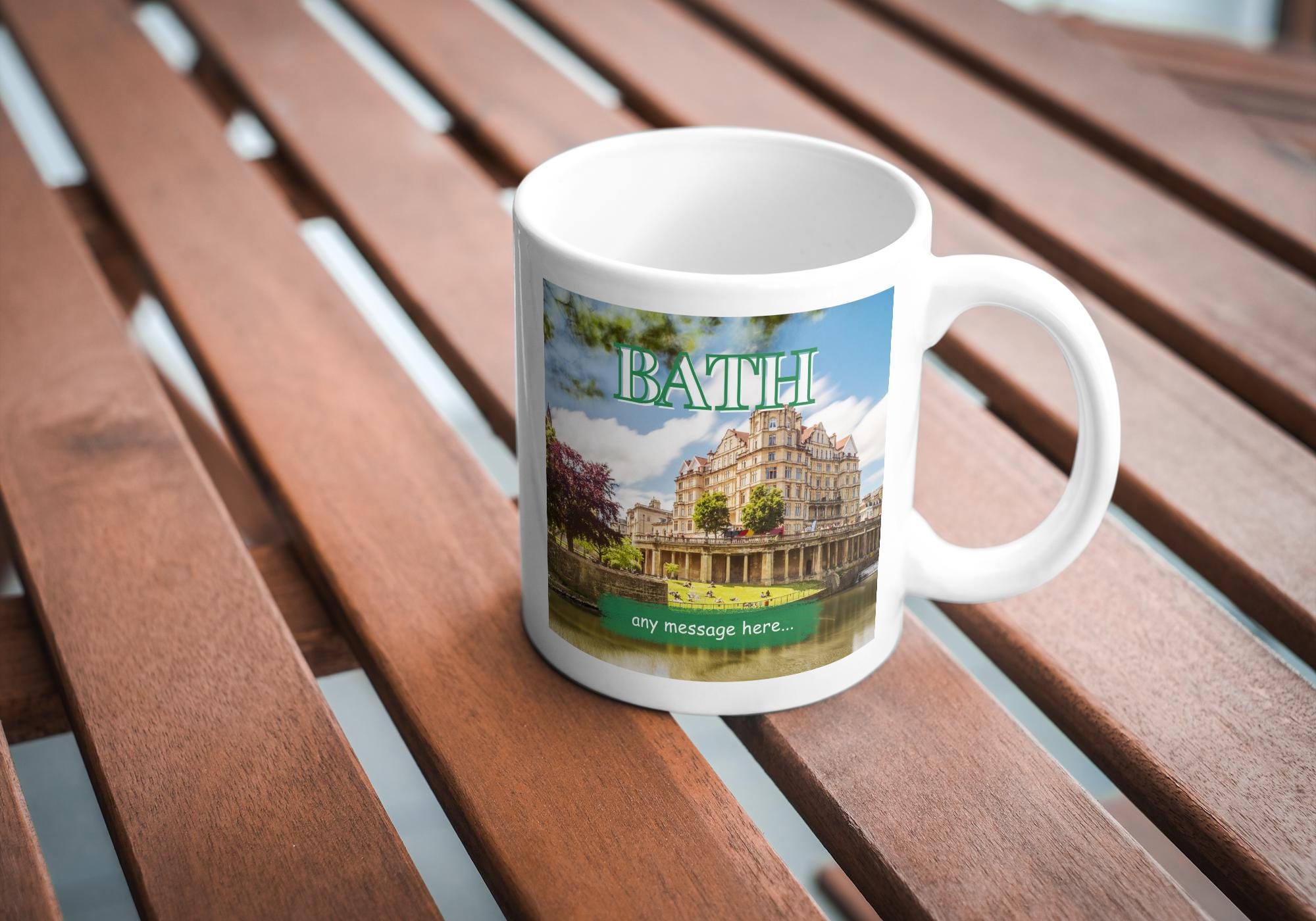 Personalised Bath Mug | Bath City | Custom Message | UK Heritage Souvenir | Elegant Travel Keepsake | Bath Keepsake | Novelty Mug | Gift Etsy