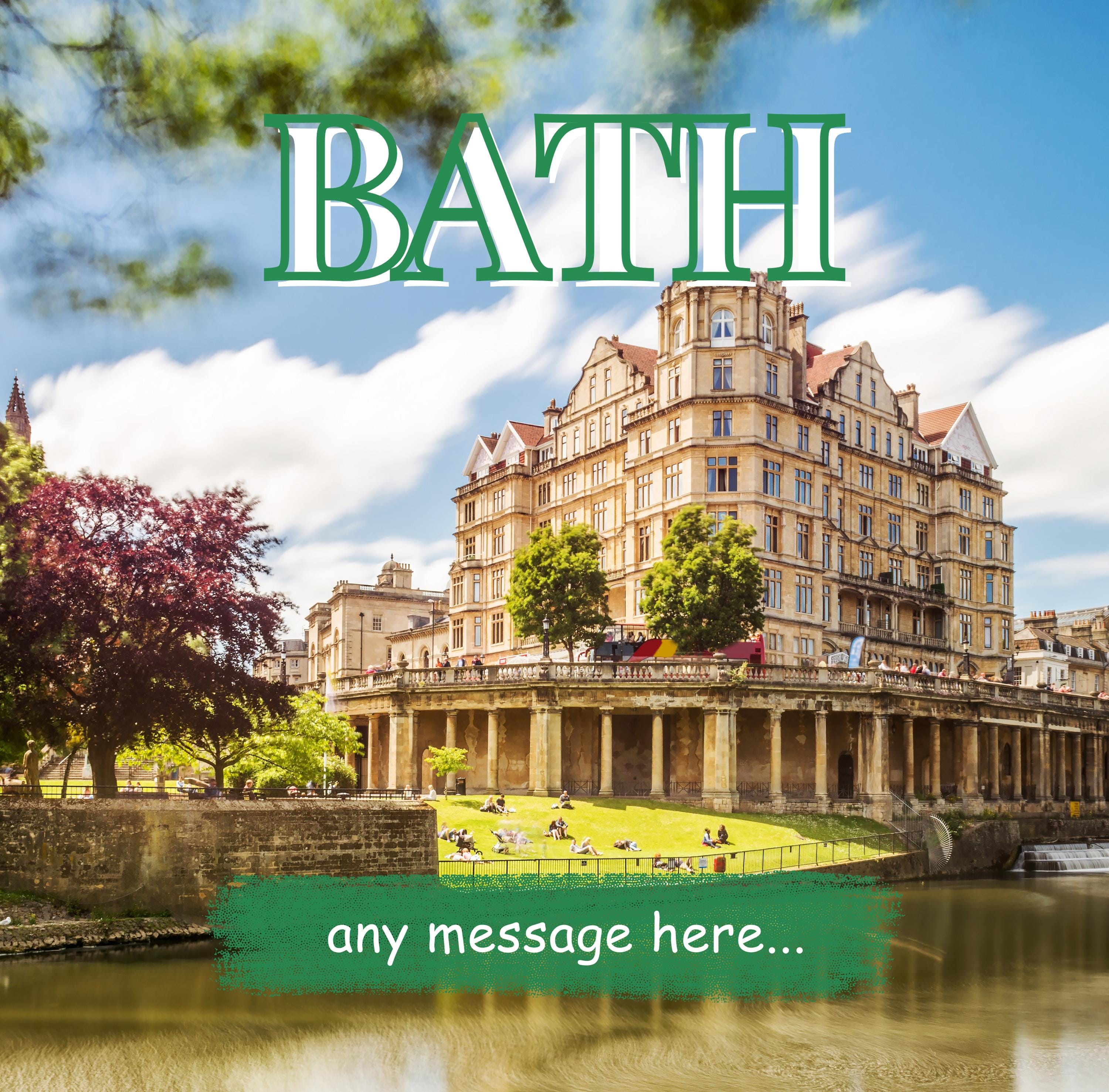 Personalised Bath Mug | Bath City | Custom Message | UK Heritage Souvenir | Elegant Travel Keepsake | Bath Keepsake | Novelty Mug | Gift Etsy