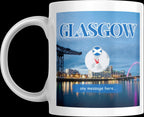 Personalised Glasgow Mug | Scottish Flag | Custom Message | Scotland Souvenir | Scotland Gift | Personalised Mug | Glasgow | Coffee Cup Etsy