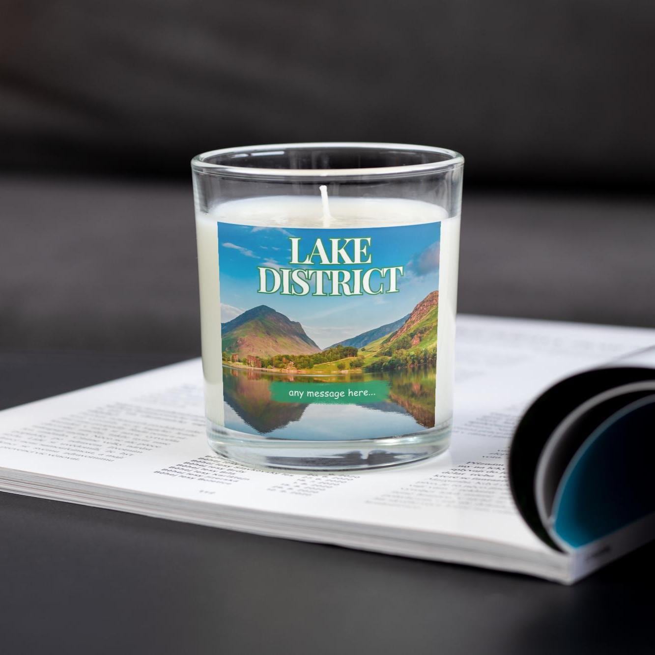 Lake District Personalised Candle | Lake District Gift | Windermere | Derwent | Lake District National Park |   Scenic Lake District Candle Etsy