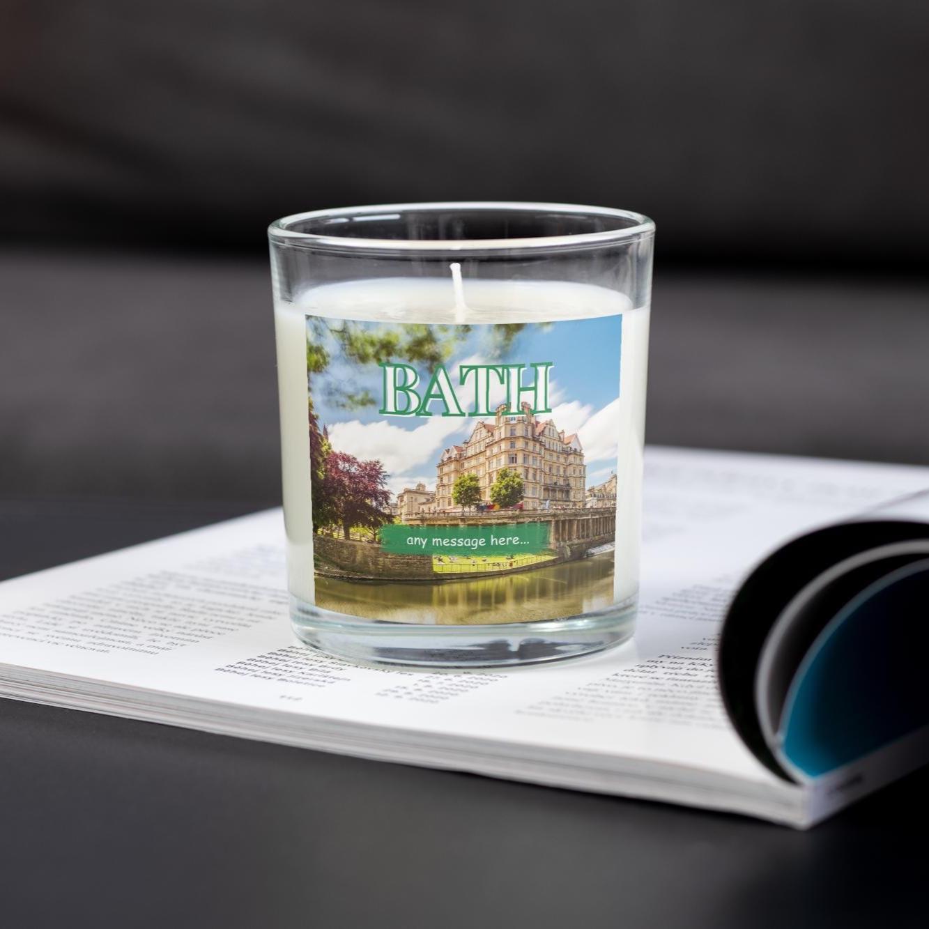 Bath Personalised Candle | Bath Gift | City of Bath Gift | Bath Holiday | Bath Birthday | Bath Personalised Message Gift | Bath Home Decor Etsy