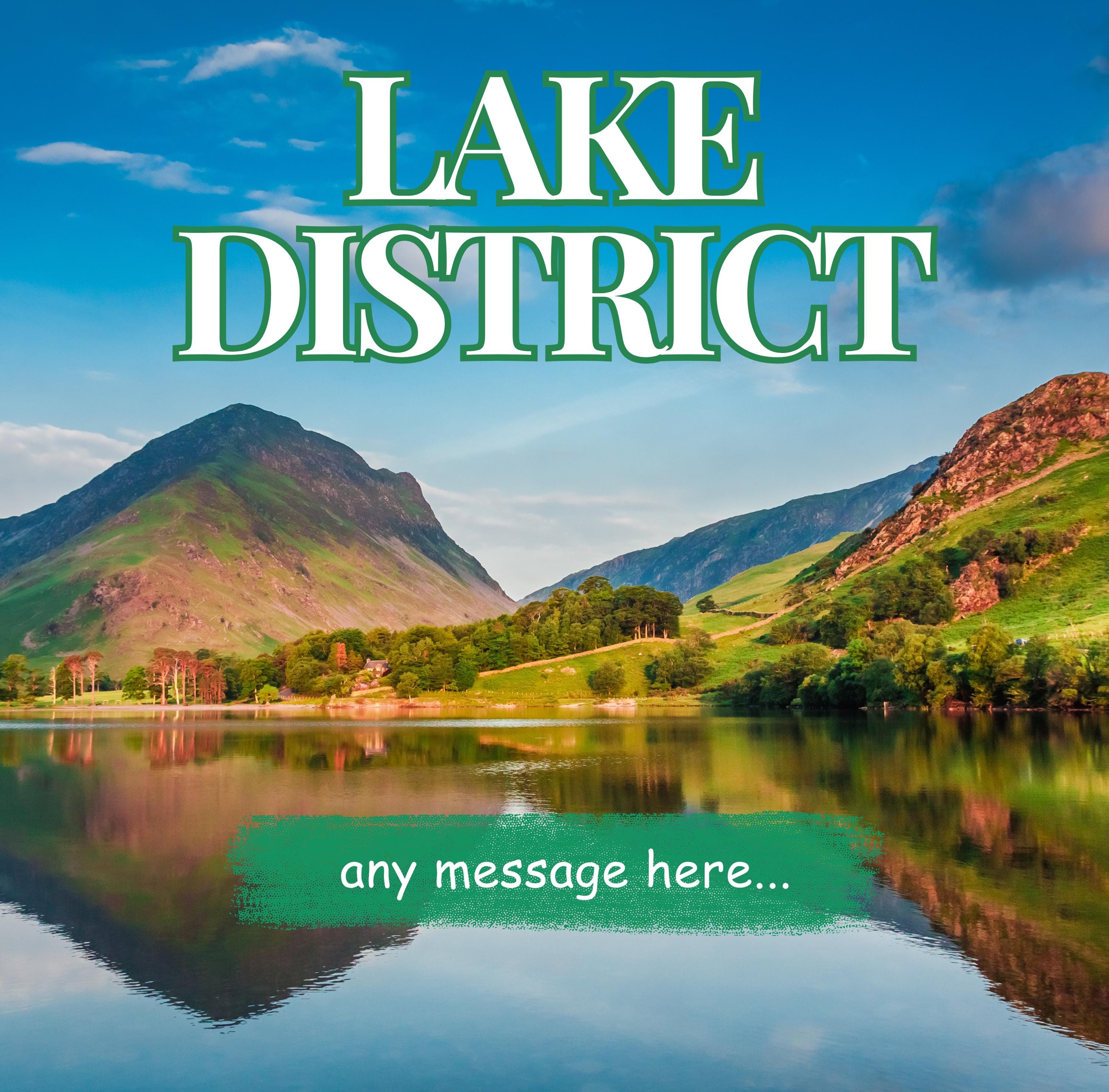 Lake District Personalised Mug | Scenic UK Landscape Gift | Custom Message Mug | Nature Lover Present | Cumbria Souvenir | Novelty Mug | DIY Etsy