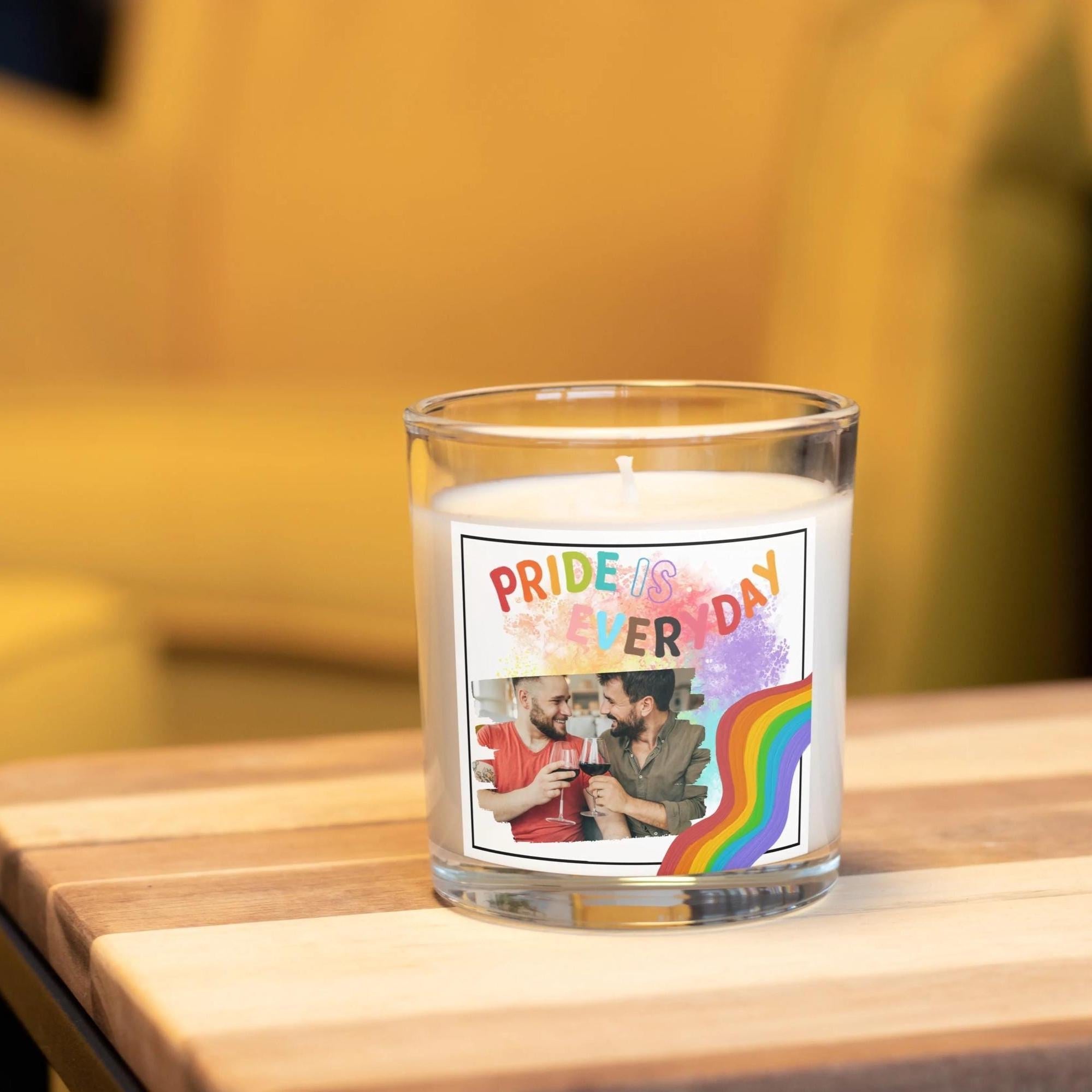 Pride Is Everyday Personalised Photo Candle | LGBTQ Gifts | Gay Photo Gifts | Pride Photo Gift | Gay Photo Gift | Celebrate Pride Photo Gift Etsy