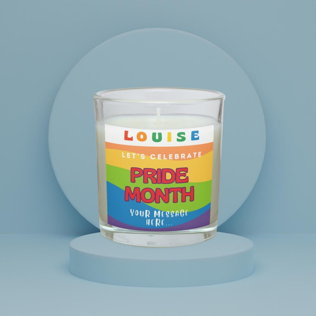 Let's Celebrate Pride Month Personalised Candle | LGBTQ Gift | Gay Pride Gift | Pride Month gift | Gay Pride Celebrations | Gay Pride Candle Etsy