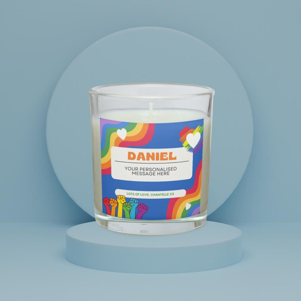 Gay Pride Name & Message Personalised Candle | LGBTQ Gifts | Gay Friend Gift | Personalised Message Gift | Coming Out Gift | Funny Gay Gift Etsy