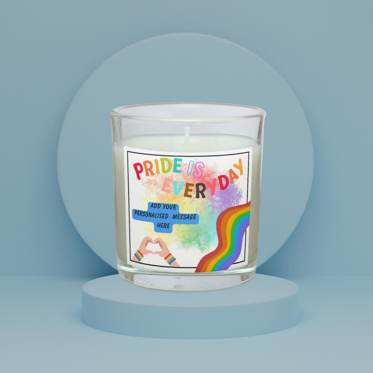 Pride Is Everyday Personalised Candle | LGBTQ Gifts | Gay Gift | Custom Message Gift | Celebrate Pride Gift | Personalised Gay Candle Gift Etsy