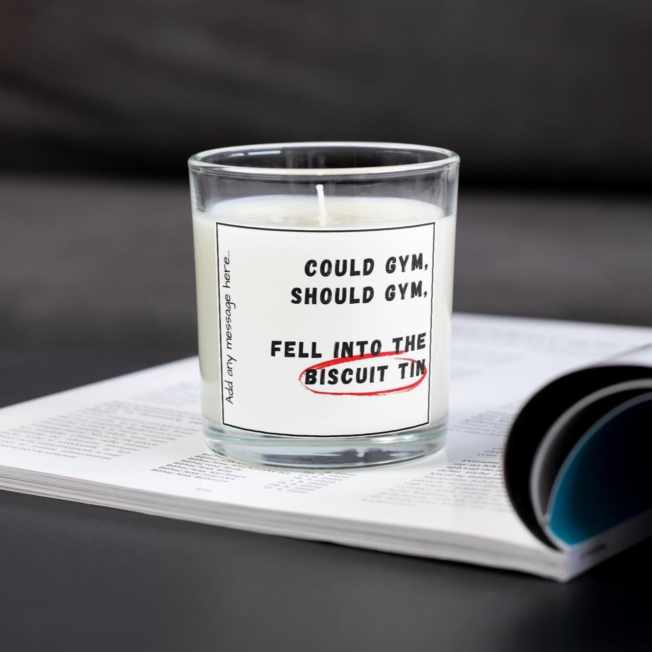 Funny Gym Joke Personalised Candle | Gym Humour | Funny Fitness Joke Gift | Novelty Gift for Gym Friend | Funny Secret Santa | Gym Birthday Etsy