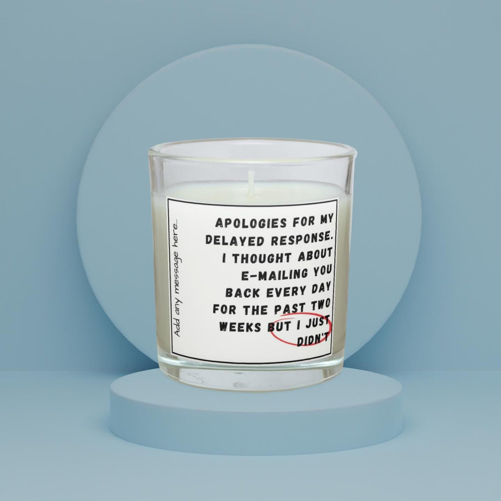 Funny Work Friend Candle | Delayed Email Response Joke | Novelty Office Candle | Funny Secret Santa Joke | Gift for Boss | Funny Colleagues Etsy