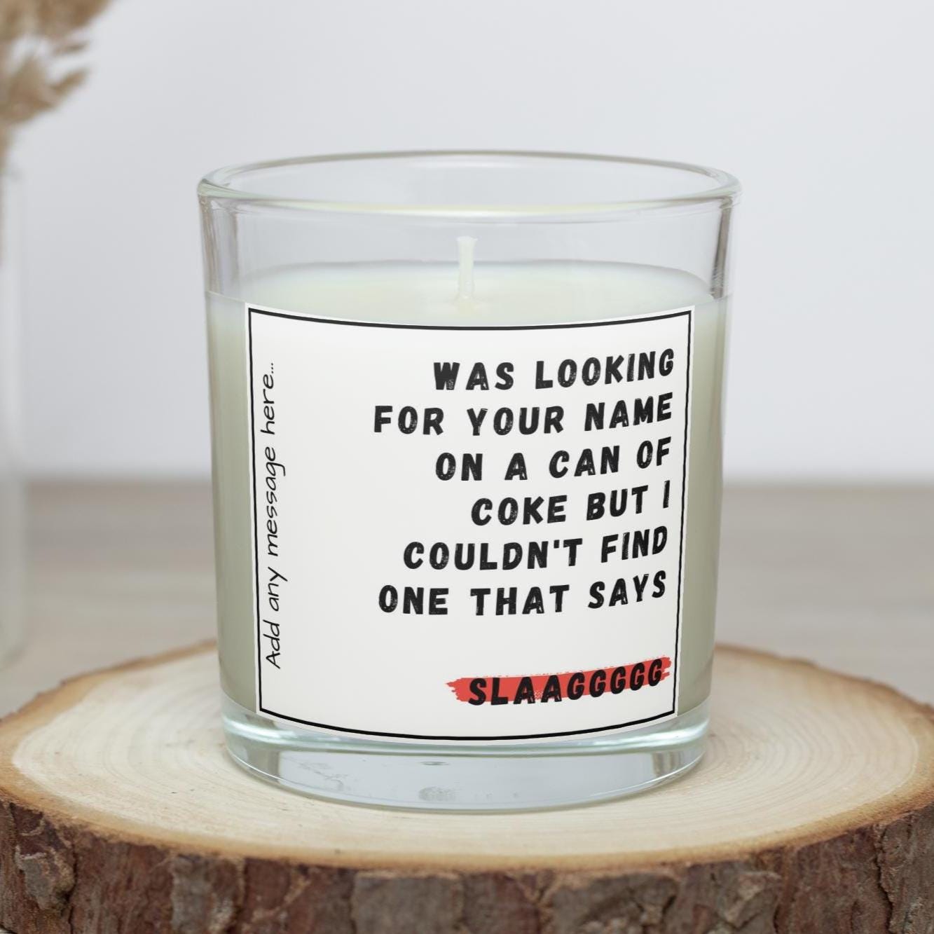 Funny Rude Friend Personalised Candle | Make You Laugh Candle | Adult Joke Gift | Rude Secret Santa | Funny Slag Joke Gift | BFF Funny Gifts Etsy