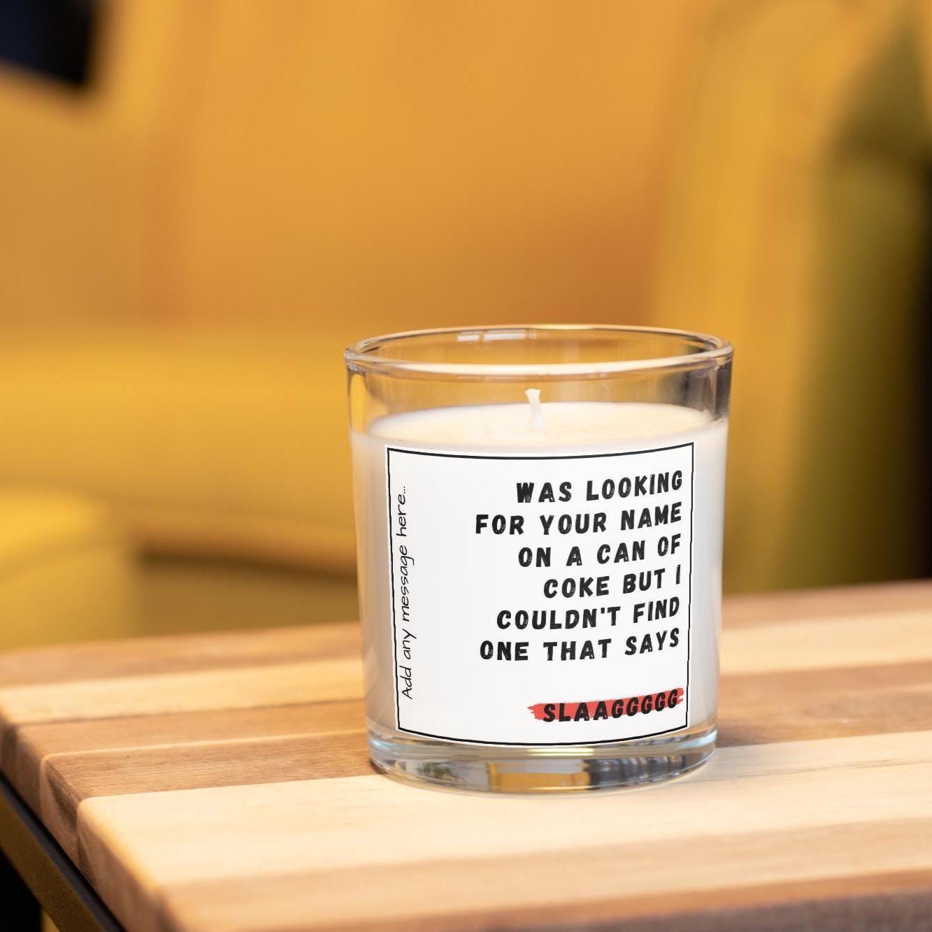 Funny Rude Friend Personalised Candle | Make You Laugh Candle | Adult Joke Gift | Rude Secret Santa | Funny Slag Joke Gift | BFF Funny Gifts Etsy