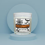 Halloween Personalised Candle | Halloween Decoration | Trick or Treat | Halloween Party | Personalised Halloween Message Candle | Halloween Etsy