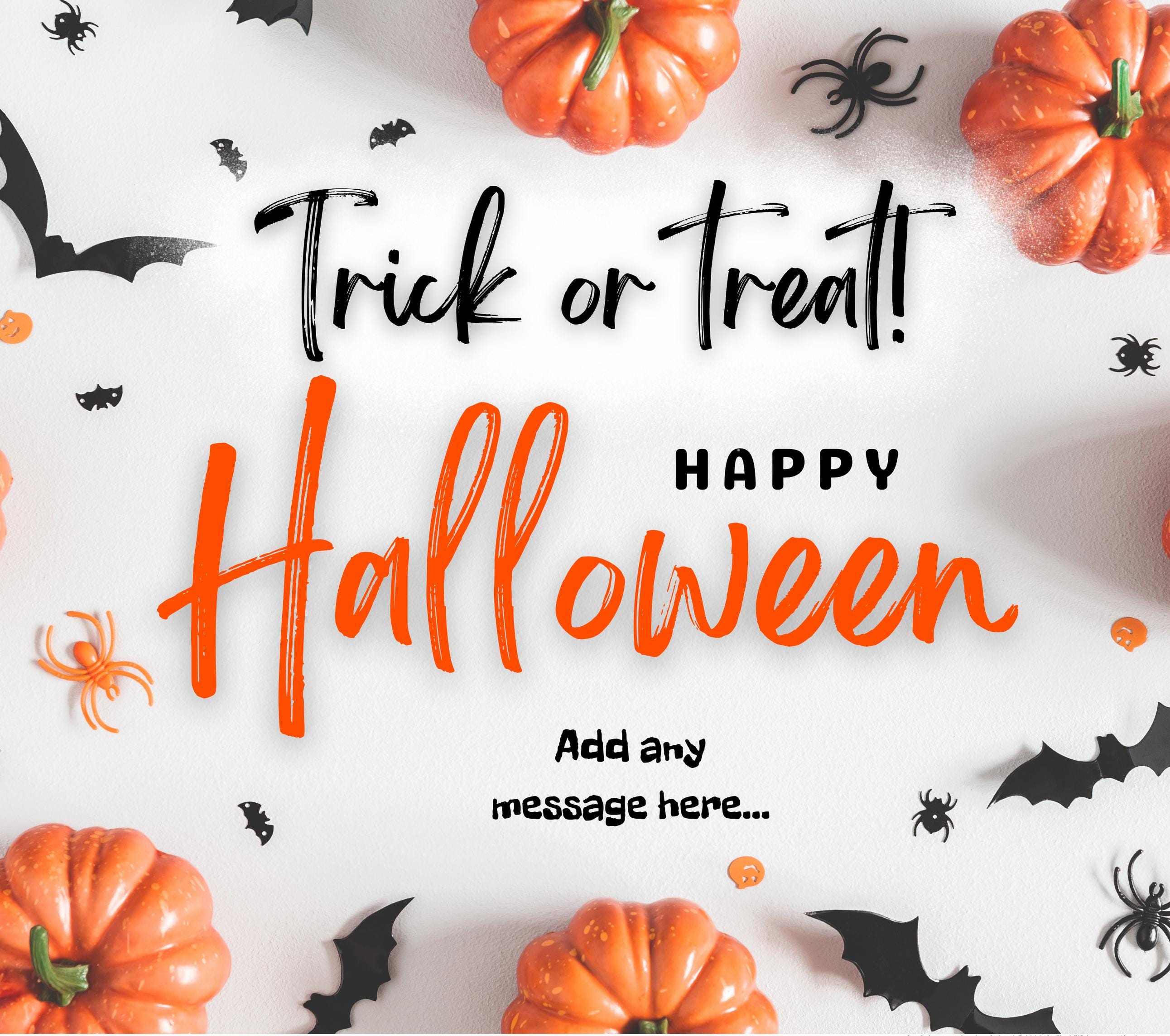 Trick or Treat Halloween Personalised Candle | Trick or Treat | Halloween Gifts | Halloween Party | Trick Or Treat Party | Happy Halloween Etsy